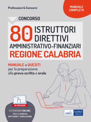 cover image of Concorso 80 Istruttori direttivi Amministrativo-finanziari Regione Calabria